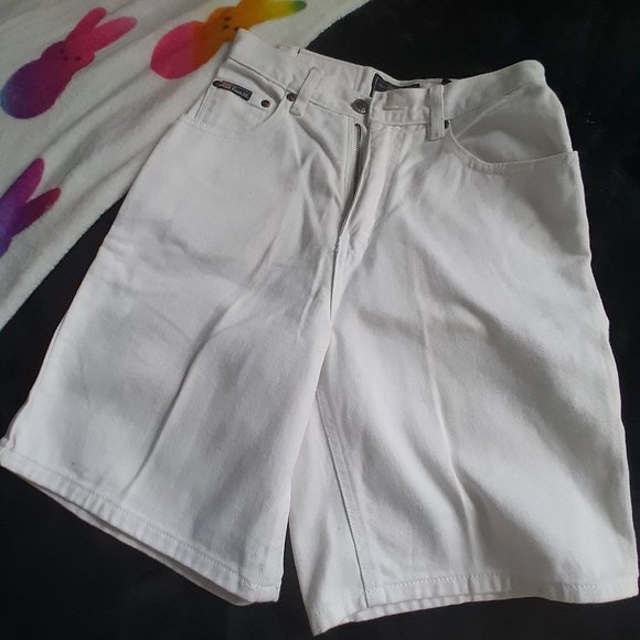 Vintage Y2K Route 66 white denim shorts - Picture 5 of 7